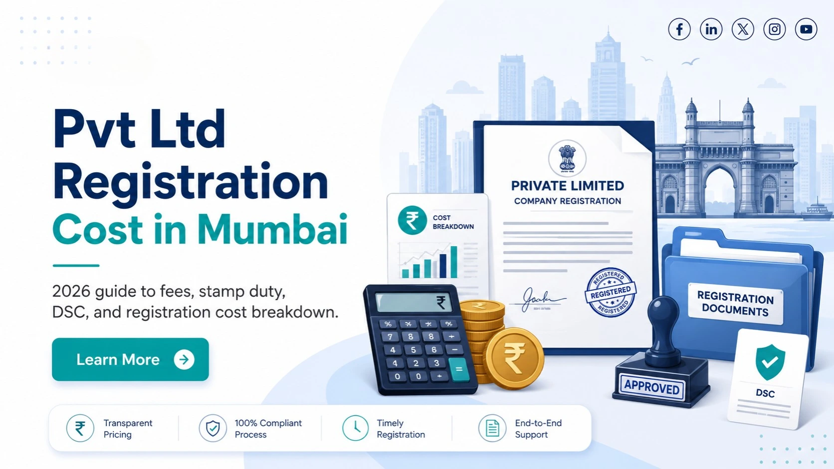 You are currently viewing Pvt Ltd Registration Cost in Mumbai (2026 Guide)